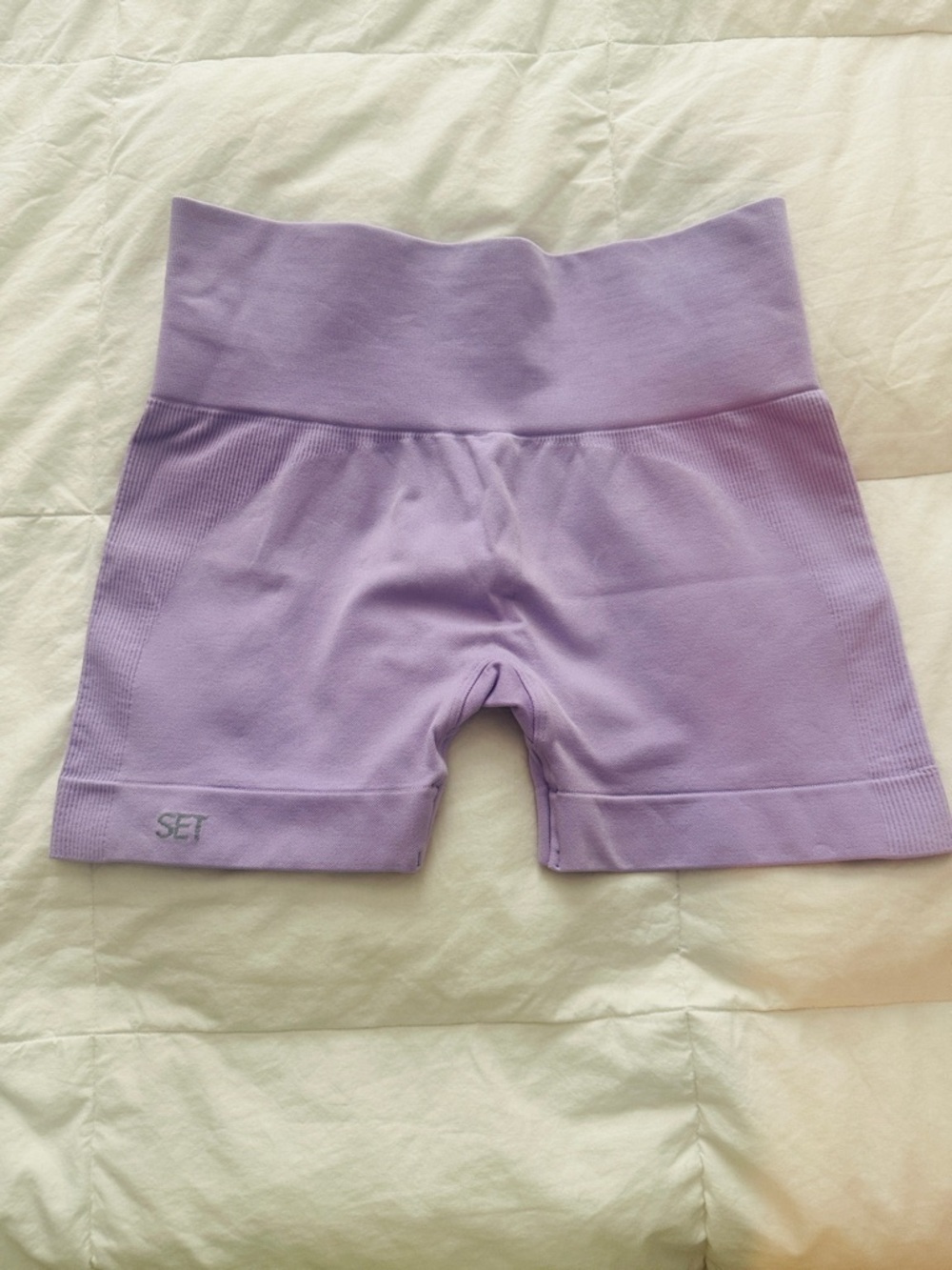 SET ACTIVE SCULPTFLEX POWER SHORTS IN GLITZ SIZE LARGE *LIGHTER PURPLE SHOWN